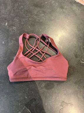 lululemon athletica Mauve Strappy-Back Sports Bra